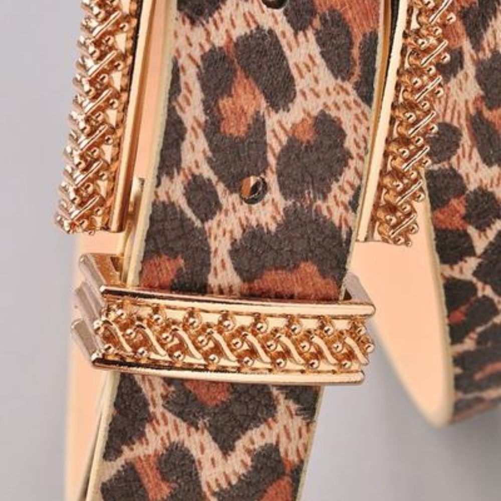 Leopard Print Belt - Picture 5 of 5